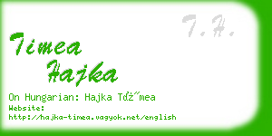 timea hajka business card